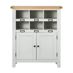 Ashstead Shoe Cupboard - Oak & Ivory -Furniture Haven Shop 12917100 1014901115721347