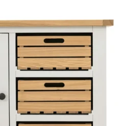 Ashstead Small Sideboard - Oak & Ivory -Furniture Haven Shop 12917103 1854897162869936
