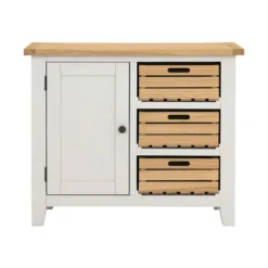 Ashstead Small Sideboard - Oak & Ivory -Furniture Haven Shop 12917103 4054897162766709