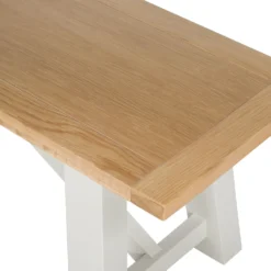 Ashstead Bench - Oak & Ivory -Furniture Haven Shop 12917114 2094897161538821