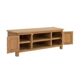 Norbury Wide TV Stand - Oak -Furniture Haven Shop 12940838 3414873341784824
