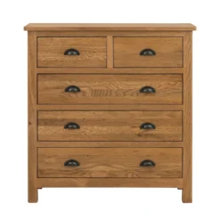 Norbury 5 Drawer Chest - Oak -Furniture Haven Shop 12940848 7734873339427256