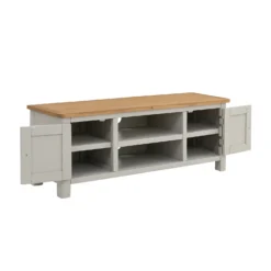 Norbury Wide TV Stand - Grey -Furniture Haven Shop 12940856 1484873338403434