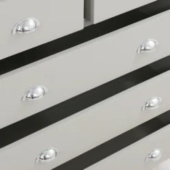 Norbury 5 Drawer Chest - Grey -Furniture Haven Shop 12940860 1604873335703758