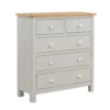 Norbury 5 Drawer Chest - Grey -Furniture Haven Shop 12940860 9254873335564588