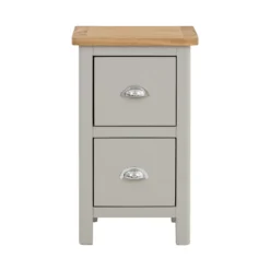 Norbury 2 Drawer Bedside Table - Grey -Furniture Haven Shop 12940865 1234873335323034