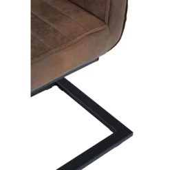 Ayden Cantilever Dining Chair - Set Of 2 - Tan -Furniture Haven Shop 13125759 6074933242090618