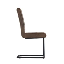 Ayden Cantilever Dining Chair - Set Of 2 - Tan -Furniture Haven Shop 13125759 9024933241887095