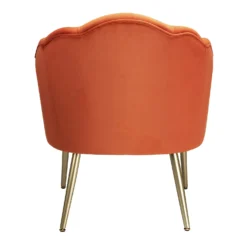 Sophia Scallop Occasional Chair - Burnt Orange -Furniture Haven Shop 13222770 1894920057658395