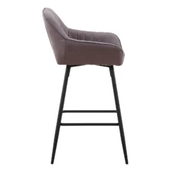 Archer Faux Leather Bar Stool - Elephant Grey -Furniture Haven Shop 13222774 1894931413686564