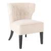 Sadie Velvet Accent Chair - Ivory -Furniture Haven Shop 13223762 1024927511811543