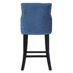 Annabelle Velvet Bar Stool - Navy -Furniture Haven Shop 13223768 1984927306658868