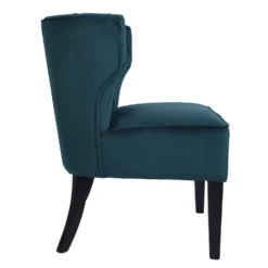 Sadie Velvet Accent Chair - Aegean Blue -Furniture Haven Shop 13223769 2094958840644425