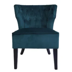 Sadie Velvet Accent Chair - Aegean Blue -Furniture Haven Shop 13223769 3614958840618067