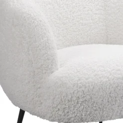 Tori Boucle Tub Chair - White -Furniture Haven Shop 13224150 2014919264590698