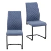Skelby Cantilever Dining Chairs - Set Of 2 - Denim Blue 1 Skelby Cantilever Dining Chairs - Set Of 2 - Denim Blue -Furniture Haven Shop 13244356 1194947967927962