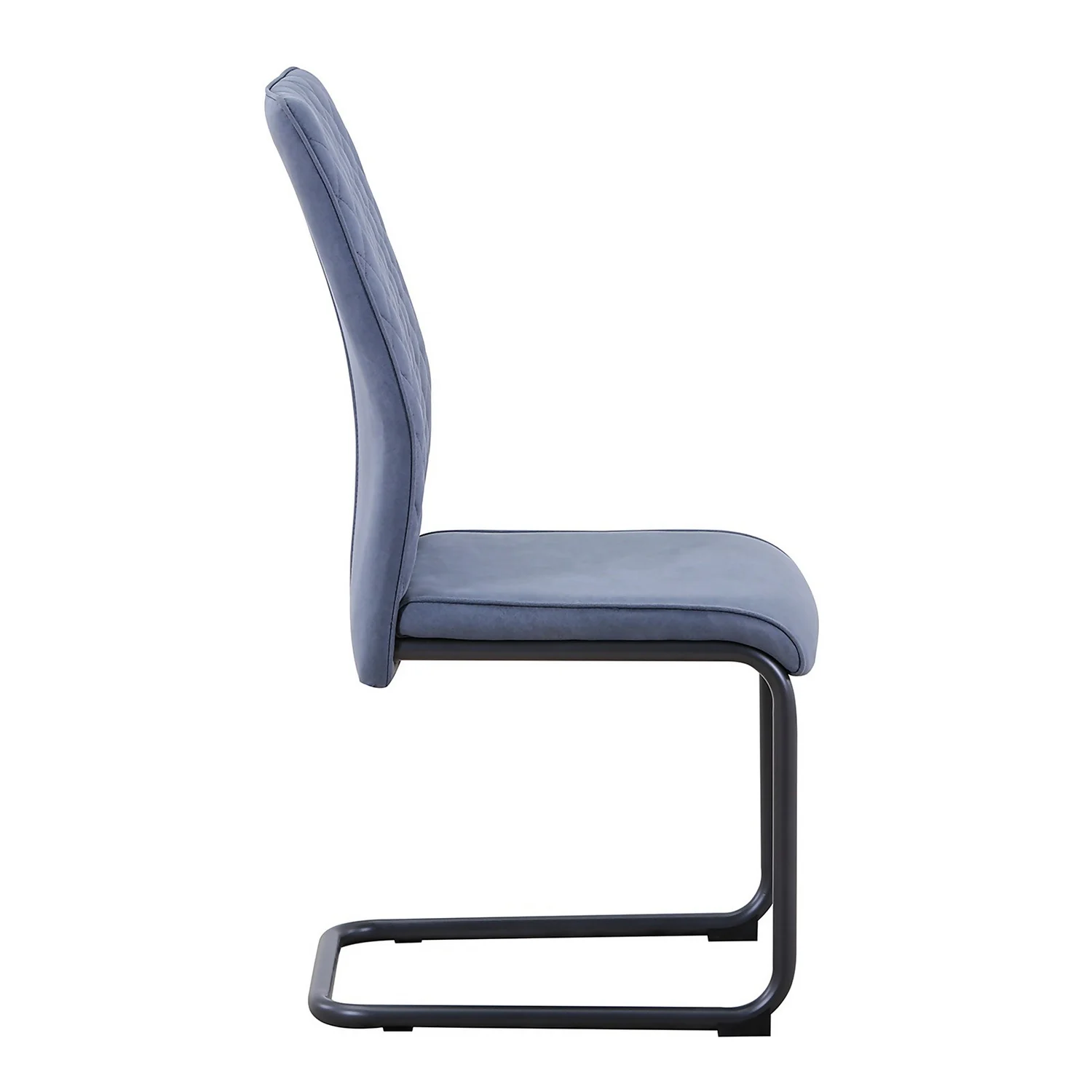 Skelby Cantilever Dining Chairs - Set Of 2 - Denim Blue 7 Skelby Cantilever Dining Chairs - Set Of 2 - Denim Blue - Image 5