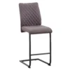 Skelby Faux Leather Bar Stool - Elephant Grey -Furniture Haven Shop 13244357 1884931414340174
