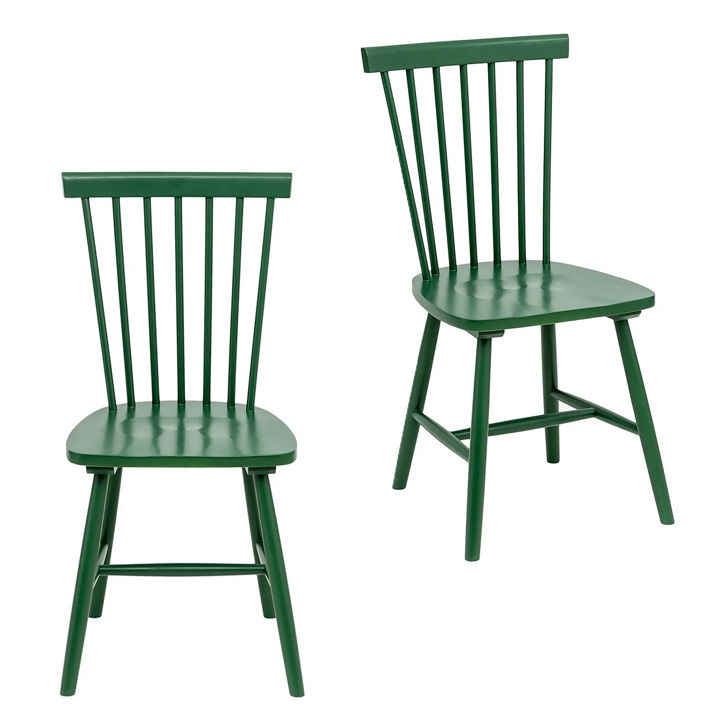 The Spindle Chair - Set Of 2 - Forest Green 3 The Spindle Chair - Set Of 2 - Forest Green