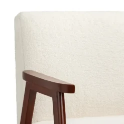 Alex Mid Century Boucle Armchair - Cream -Furniture Haven Shop 13514415 1114964543331504