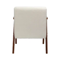 Alex Mid Century Boucle Armchair - Cream -Furniture Haven Shop 13514415 4224964543300253