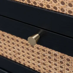 Kubu Rattan 2 Drawer Side Table - Black -Furniture Haven Shop 13633731 1164974471828717