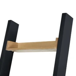 Ashstead Ladder Shelf - Oak & Charcoal -Furniture Haven Shop 13642205 1954953455330568