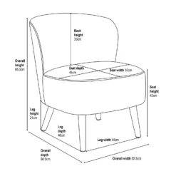 Amy Occasional Chair - Grey -Furniture Haven Shop 13644148 1915009660432334