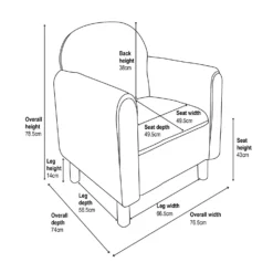 Barry Boucle Armchair - Cream -Furniture Haven Shop 13644170 1375018742914622