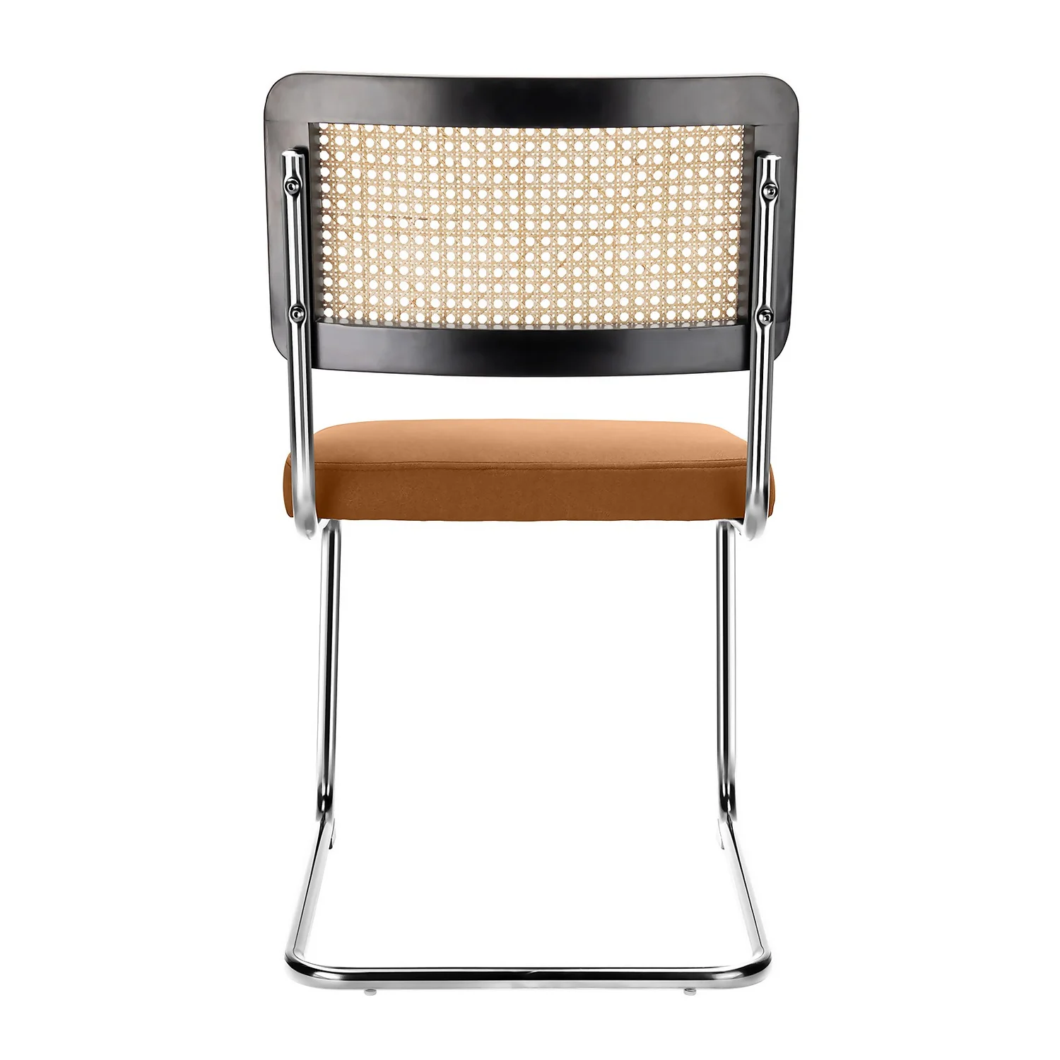 Rory Rattan Back Dining Chair - Set Of 2 - Tan 6 Rory Rattan Back Dining Chair - Set Of 2 - Tan - Image 4