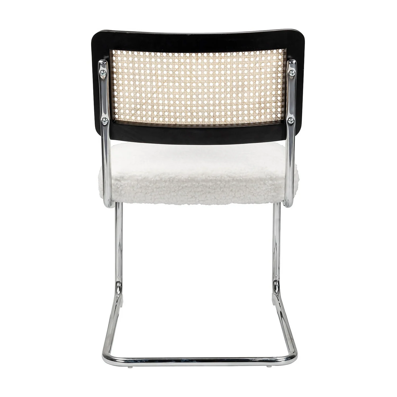 Rory Rattan Back Dining Chair - Set Of 2 - Cream 6 Rory Rattan Back Dining Chair - Set Of 2 - Cream - Image 4