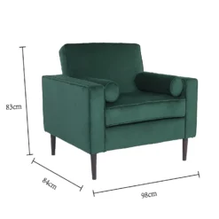 Merlin Velvet Armchair - Emerald 19 Merlin Velvet Armchair - Emerald -Furniture Haven Shop 13667706 1214964355626970