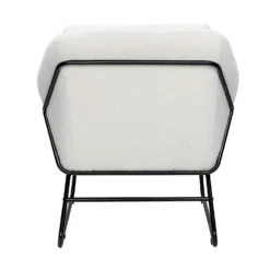 Evelyn Metal Frame Chair - Boucle -Furniture Haven Shop 13863937 1084978553732772