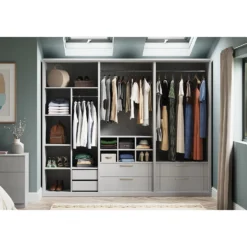 House Beautiful Internal Storage For Double Wardrobe, Pigeon Hole - Grey -Furniture Haven Shop 13864381 8285005842852702