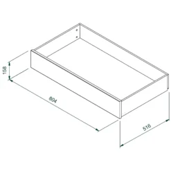 House Beautiful Double Wardrobe Internal Drawer - White -Furniture Haven Shop 13864387 1815005842755580