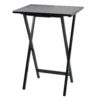 Wooden Folding Table - Black