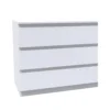 House Beautiful Escape Wide Chest Of Drawers - Gloss White Handleless (W) 900mm X (H) 756mm -Furniture Haven Shop 13999810 1695005576207293