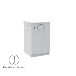 House Beautiful Honest Narrow Chest Of Drawers - Gloss White Slab (W) 450mm X (H) 756mm -Furniture Haven Shop 13999820 3335005573026957