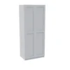 House Beautiful Realm Double Wardrobe, White Carcass - White Shaker Doors (W) 900mm X (H) 2196mm