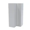 House Beautiful Honest Corner Wardrobe, White Carcass - Gloss White Slab Doors (W) 1053mm X (H) 2196mm -Furniture Haven Shop 13999864 6085005575369057