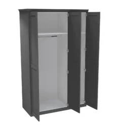 House Beautiful Realm Fitted Look Triple Wardrobe, White Carcass - Carbon Grey Shaker Doors (W) 1451mm X (H) 2256mm 9 House Beautiful Realm Fitted Look Triple Wardrobe, White Carcass - Carbon Grey Shaker Doors (W) 1451mm X (H) 2256mm -Furniture Haven Shop 13999884 1275011811614905