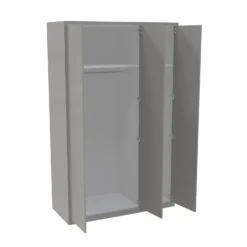 House Beautiful Honest Fitted Look Triple Wardrobe, White Carcass - Gloss Grey Slab Doors (W) 1390mm X (H) 2226mm 7 House Beautiful Honest Fitted Look Triple Wardrobe, White Carcass - Gloss Grey Slab Doors (W) 1390mm X (H) 2226mm -Furniture Haven Shop 13999889 8555005576871373