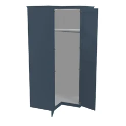 House Beautiful Realm Fitted Look Corner Wardrobe, White Carcass - Navy Blue Shaker Doors (W) 1103mm X (H) 2256mm 7 House Beautiful Realm Fitted Look Corner Wardrobe, White Carcass - Navy Blue Shaker Doors (W) 1103mm X (H) 2256mm -Furniture Haven Shop 13999901 7965007592775292