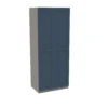 House Beautiful Realm Double Wardrobe, Grey Carcass - Navy Blue Shaker Doors (W) 900mm X (H) 2196mm 2 House Beautiful Realm Double Wardrobe, Grey Carcass - Navy Blue Shaker Doors (W) 900mm X (H) 2196mm -Furniture Haven Shop 13999921 1005005572655395