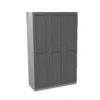 House Beautiful Realm Triple Wardrobe, Grey Carcass - Carbon Grey Shaker Doors (W) 1350mm X (H) 2196mm 2 House Beautiful Realm Triple Wardrobe, Grey Carcass - Carbon Grey Shaker Doors (W) 1350mm X (H) 2196mm -Furniture Haven Shop 13999928 5295011808839305