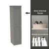House Beautiful Realm Fitted Look Single Wardrobe, Grey Carcass - Grey Shaker Door (W) 551mm X (H) 2256mm 2 House Beautiful Realm Fitted Look Single Wardrobe, Grey Carcass - Grey Shaker Door (W) 551mm X (H) 2256mm -Furniture Haven Shop 13999949 1945052687905781
